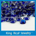 Customize rectangle dark blue glass gems